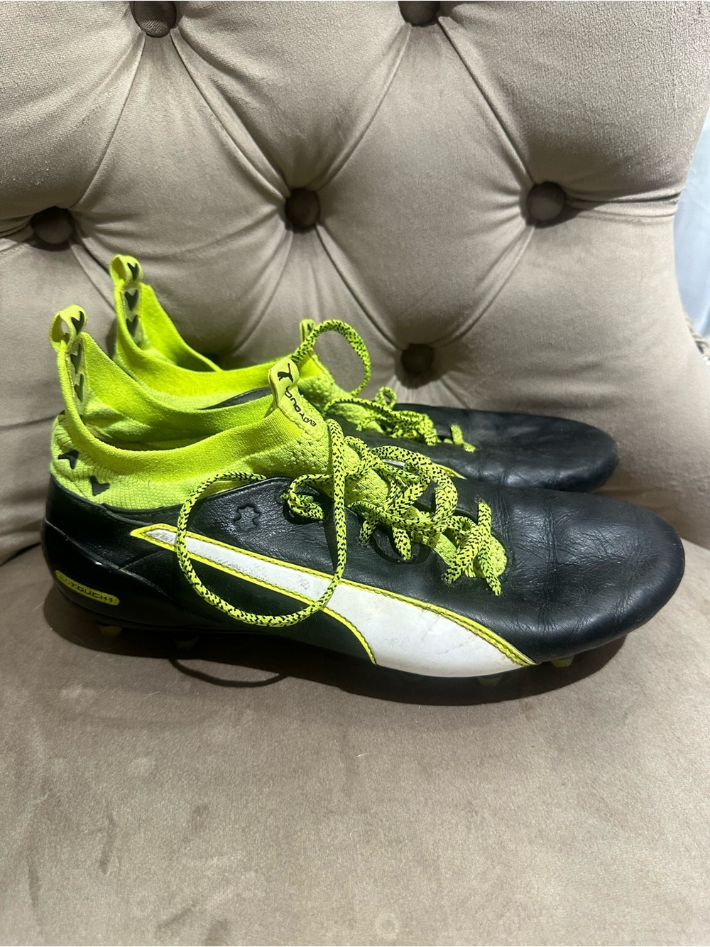 The Puma evoTOUCH 1 FG Soccer Cleats